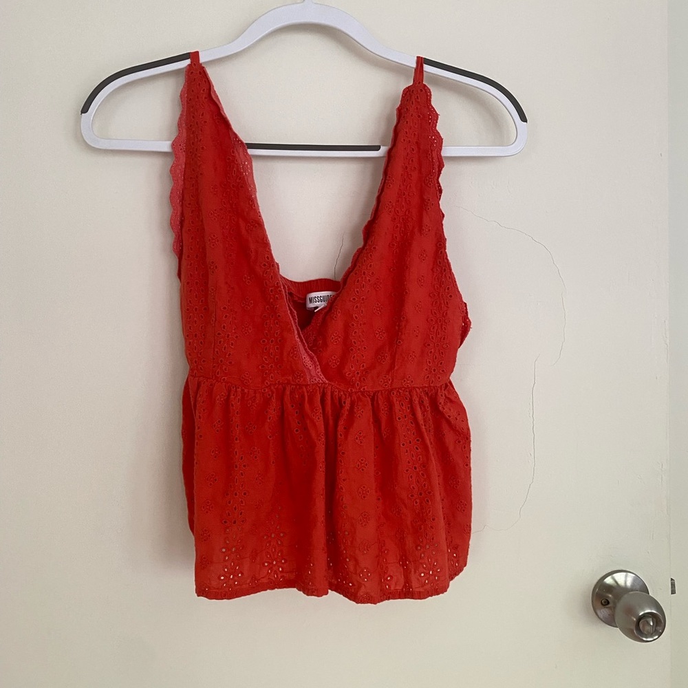 Orange blouse